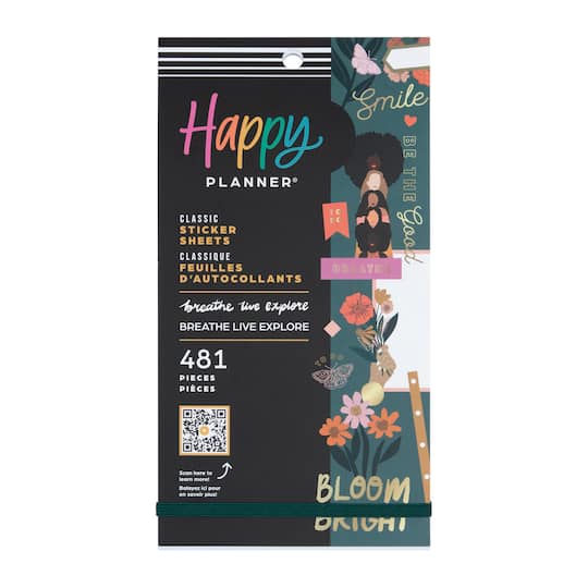 The Classic Happy Planner&#xAE; Breath Live Explore Sticker Book